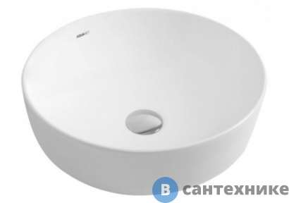 картинка Раковина Aquanet MOON-1 керамическая накладная 415*415*135 (211284)