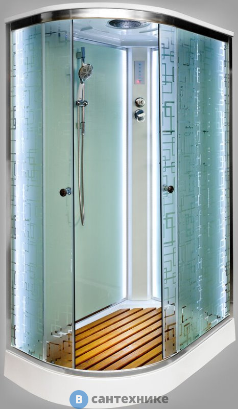 Душевая кабина Deto ЕМ1511 R LED (1100*800*2200)