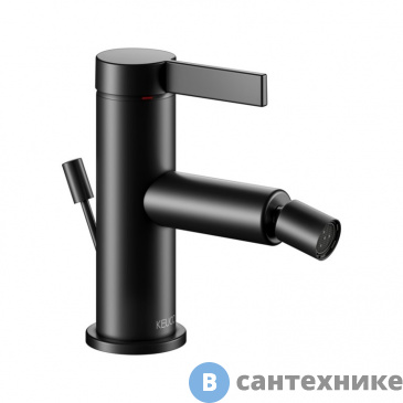 картинка Смеситель Keuco IXMO PURE 59509371000 однорычажный для биде, с гарнитурой, чёрный матовый