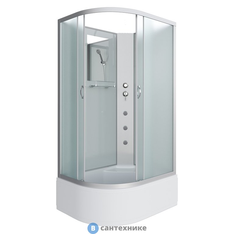 Душевая кабина Niagara NG-2310-14RBKG (1200х800х2000) высокий поддон, стекло матовое