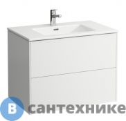 Тумба с раковиной Laufen PRO S 8.6496.1.261.104.1 2 ящика с мех. push-and-pull /80x50x61/ (белый глянец)
