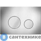 Смывная кнопка Veconi ROUND VFR002CH (хром)