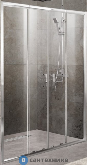 Душевая дверь BelBagno UNIQUE-BF-2-170/200-C-Cr ((1700-2000)x1900 ) в нишу