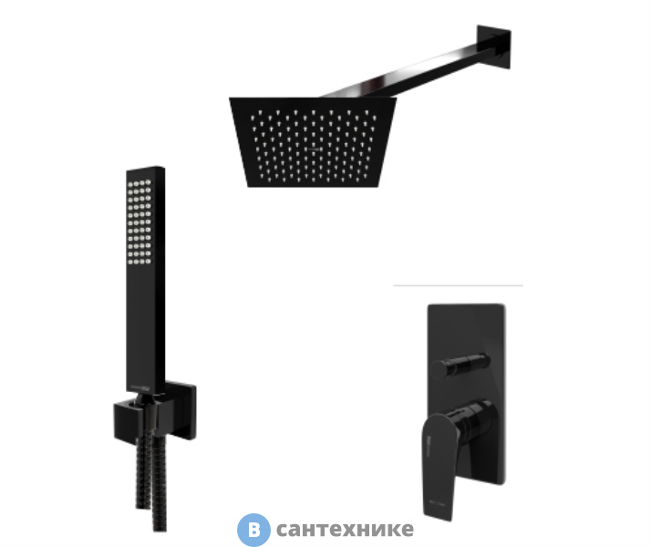 Душевая система WasserKRAFT A66209 для душа с верхней душевой насадкой и лейкой