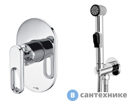 картинка Встраиваемый комплект WasserKRAFT A111857 для биде со шлангом 120 см