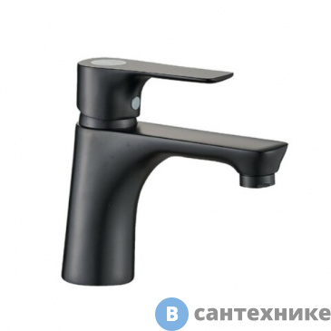 картинка Смеситель Orange Aristo M19-021b однозахватный для раковины, чёрный матовый