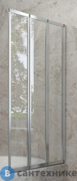 картинка Душевая шторка Veconi PL-73R PL73R-120-01-19C4 стекло прозрачное/4 мм