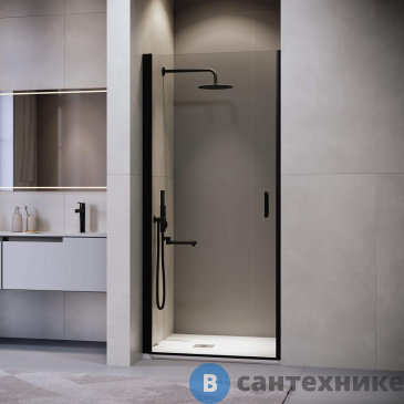 картинка Душевая дверь RGW LE-003B 70*195 Чёрный/ Прозрачное (351200307-14)