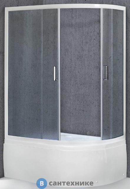 Душевой уголок Royal Bath RB 8120BK-C 1200x800x2000 L (матовое) (RB8120BK-C-L)