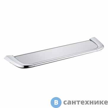 картинка Полка стеклянная ABBER Nord AA1555 хром