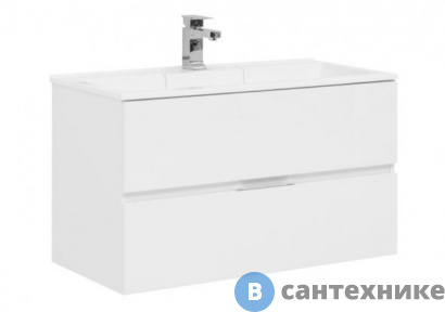 картинка Тумба под раковину Aquanet Алвита 90 цв.белый (235340)