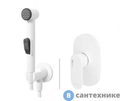 картинка Гигиенический душ WasserKRAFT A85056 встраиваемый для биде со шлангом 150 см