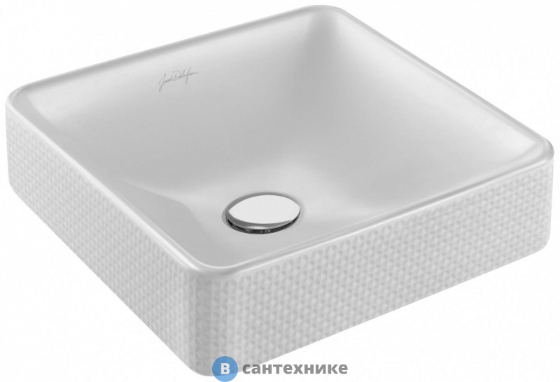 Раковина на столешницу Jacob Delafon VOX EVG102-PT4 с переливом /40х40/ (парижское бистро)