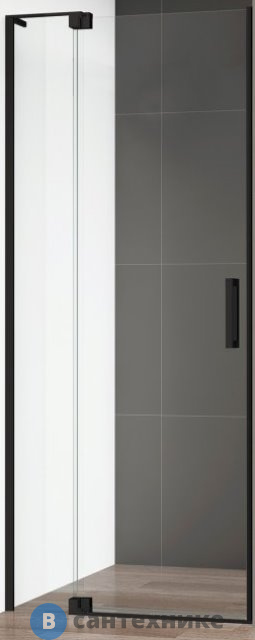 Душевая дверь Cezares SLIDER-B-1-90/100-C-NERO (900-1000)x1950