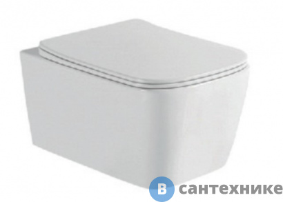 картинка Унитаз подвесной Aquanet TREND W rimless, с сиденьем 490x350x325 мм (276396)