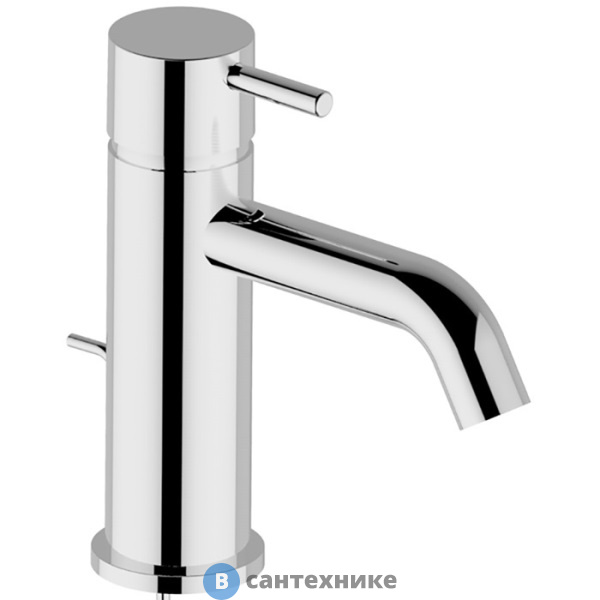 Смеситель CISAL Less New однорычажный для раковины, с донным клапаном, хром (LN00051021)