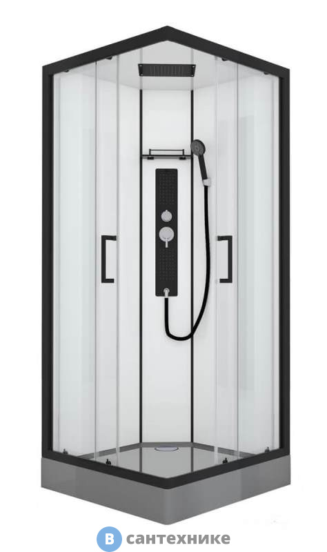 Душевая кабина Black&White G8002 (900X900X2150)