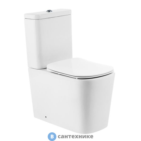 Унитаз без бачка BelBagno ALBANO BB120CPR безободковый без сиденья