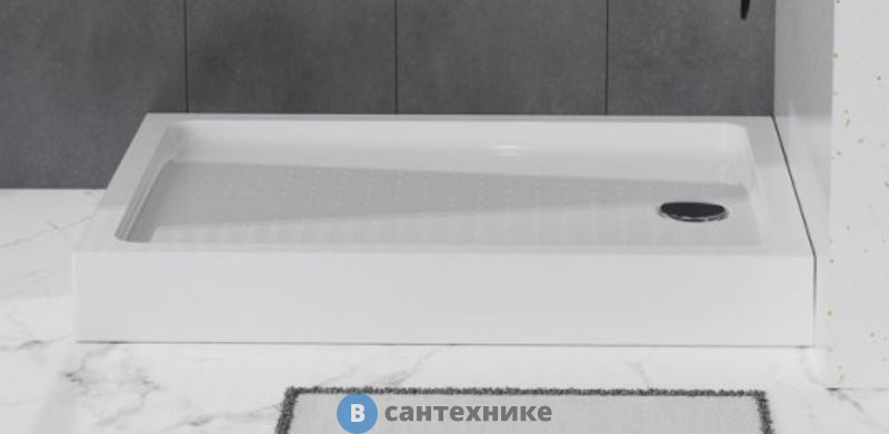 Душевой поддон BelBagno TRAY-BB-AH-120/100-15-W