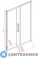 картинка Душевая дверь Aquanet Delta NPE6121 160, прозрачное стекло (273613)