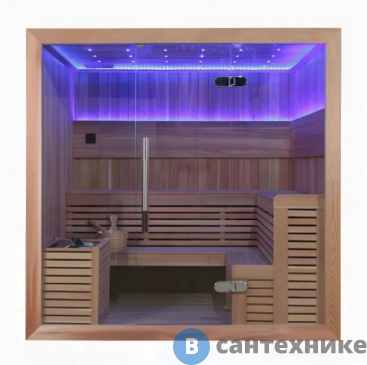 картинка Финская сауна Frank F875 (кедр) (печь Сфера 9 кВт+90 кг камней) 250х170x210 см