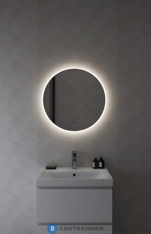 Зеркало Cersanit ECLIPSE Fusion 62x62 с подсветкой круглое (64809)