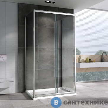 картинка Душевой уголок ABBER Schwarzer Diamant AG30170H-S80-S80