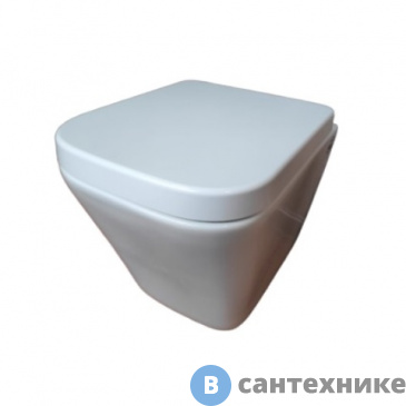 картинка Унитаз Bolu Malaga BL-34E052 T подвесной безободковый с сиденьем с микролифтом