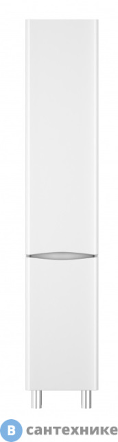 Шкаф-колонна AM.PM Like M80CSL0356WG напольный, левый, 35 см, двери, белый, глянец