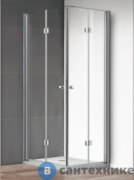 картинка Душевой уголок Cezares ECO-O-ASH-2-90/100-C-Cr без поддона