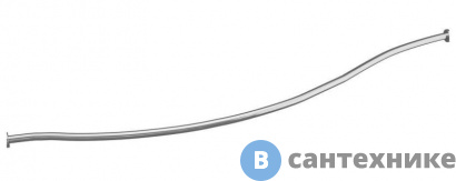 картинка Карниз для ванны дуга нерж.ст. (Aquanet Palma 1700*900/600) (177835)
