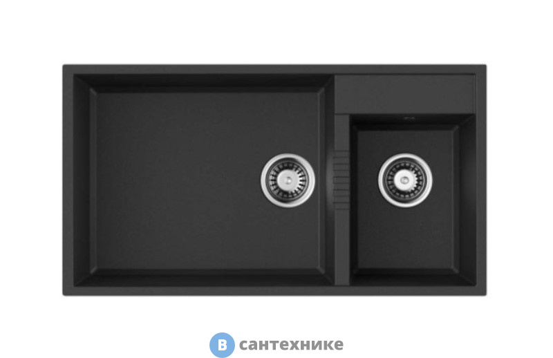 Кухонная мойка OMOIKIRI Tedori 85-2-U-BL черный (4993940)