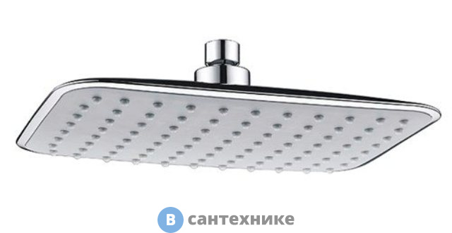 Верхняя душевая насадка WasserKRAFT A031 хромоникелевое покрытие, ABS-пластик