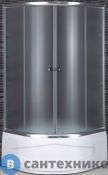 Душевой уголок Dolphin TN-109 90*90*195 полукруг/хром/прозрачное/4 мм (28911999-11)