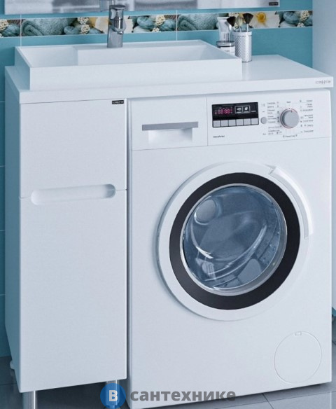 Тумба под раковину СанТа Лондон 19 напольная, (ум. Юпитер 800*500 литой мрамор) (224029)