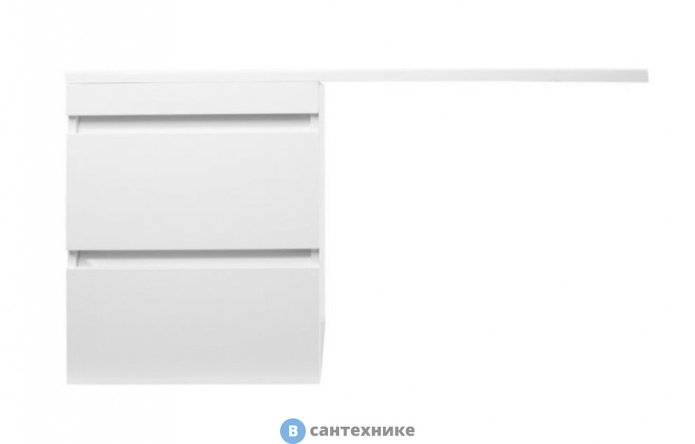 Тумба под раковину Style line Даллас 115, Люкс белый, PLUS подвесная (2000949236919)