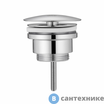 картинка Донный клапан ABBER AF0012 без перелива, фиксированный, хром