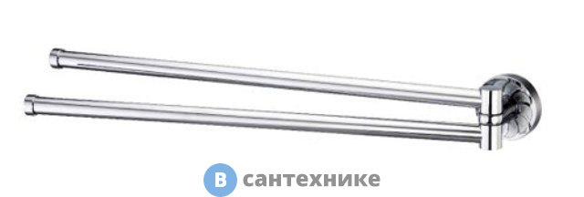 Держатель полотенец WasserKRAFT Isen K-4031 рога металл, хромоникелевое покрытие