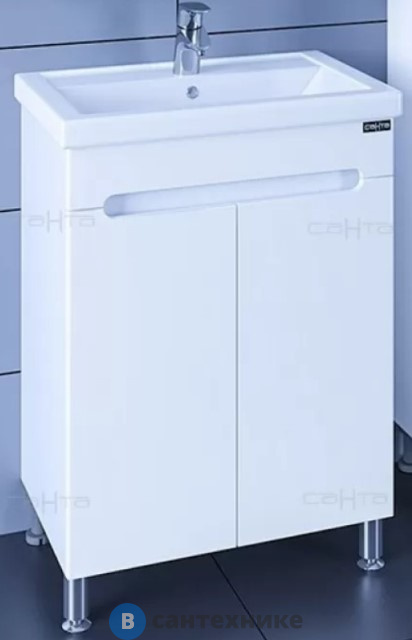 Тумба под раковину СанТа Лондон-60 напол. ум. Фостер 60 (224015)