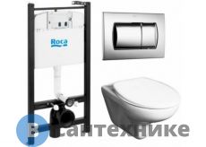 Унитаз с инсталляцией Roca MATEO 893100010 (унитаз+инст+кноп+сид м/л)