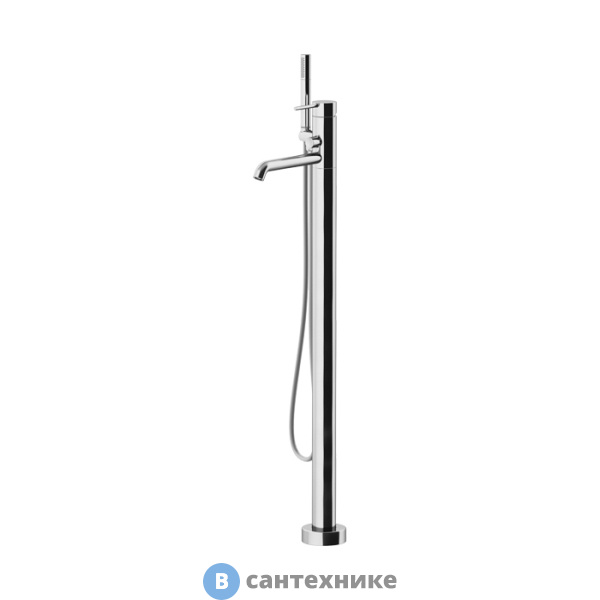 Смеситель Gattoni CIRCLE TWO для ванны напольный 994 мм, с встроенной частью, хром (9108/91C0)