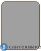 Зеркало Aquanet Контур 1000х800 LED TX черный (367651)