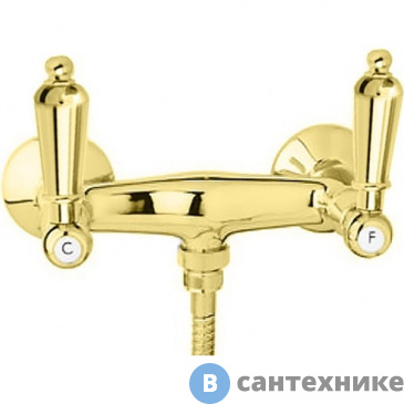 картинка Смеситель Cezares FIRST-DS-03/24-M для душа, золото, ручки золото