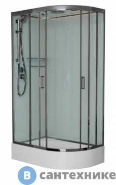 картинка Душевая кабина Frank F412/1L Brilliant левосторонняя средний поддон