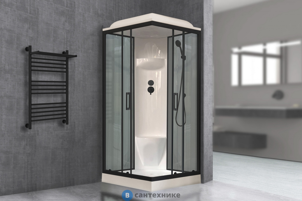 Душевая кабина Royal Bath RB 90HP6-GT-BL 900x900x2170 (серое/прзрачное) (RB90HP6-GT-BL)