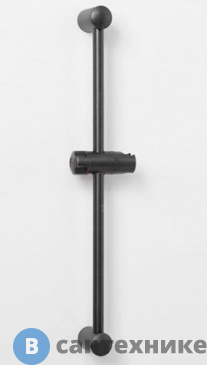 картинка Стойка для душа WasserKRAFT A049 57 см нержавеющая сталь, ABS-пластик, покрытие темная бронза