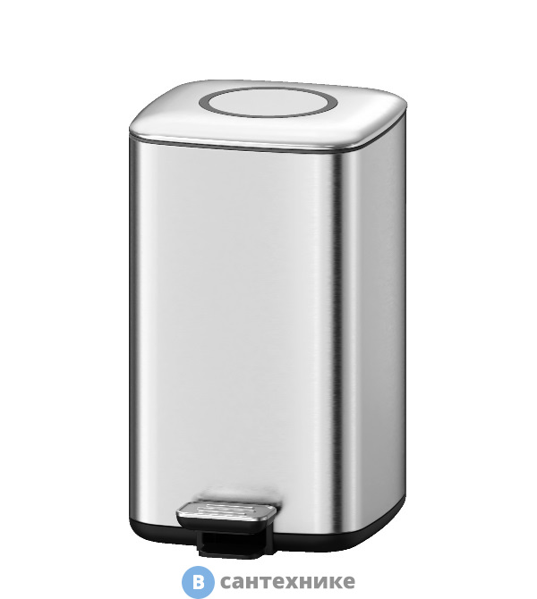 Ведро WELTWASSER WALLY MT 12L педальное, матовая сталь