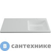 Раковина Orange OP-120RAR Камилла 120 правая для тумбы под стиральную машину Orange OPTIMA, 120х48х18 см (OP-120RAR / ST-120RAR)
