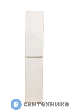 картинка Колонна Style line Даллас напольная, универсальная Люкс белая, PLUS с бельевой корзиной 30*30 (2000949224459)