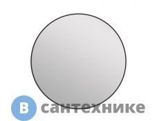 Зеркало Cersanit ECLIPSE smart 90x90 с подсветкой круглое чёрная рамка (64148)